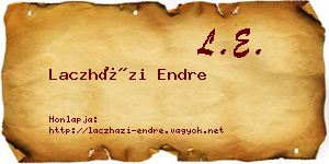 Laczházi Endre névjegykártya